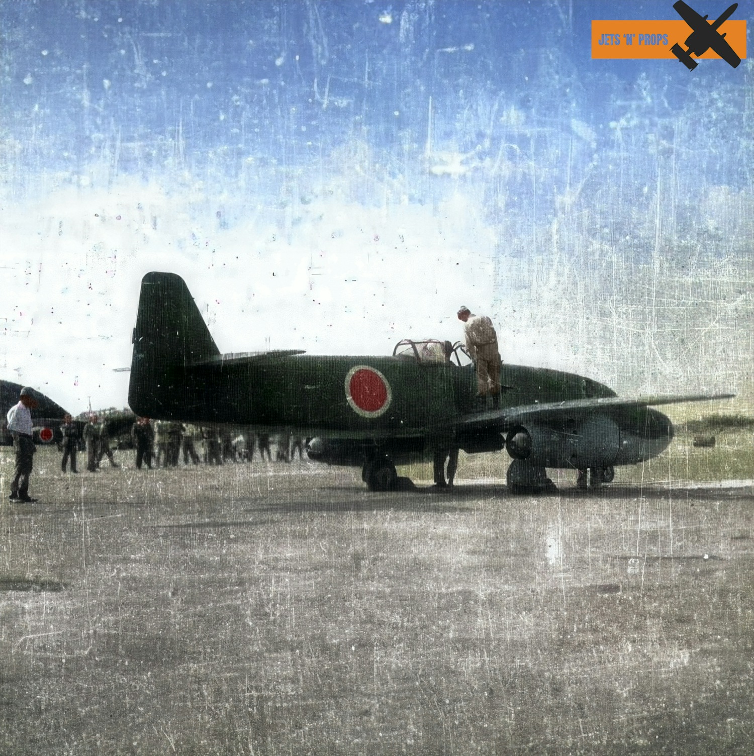 キキちゃん Japanese Navy Kikka jet fighter model