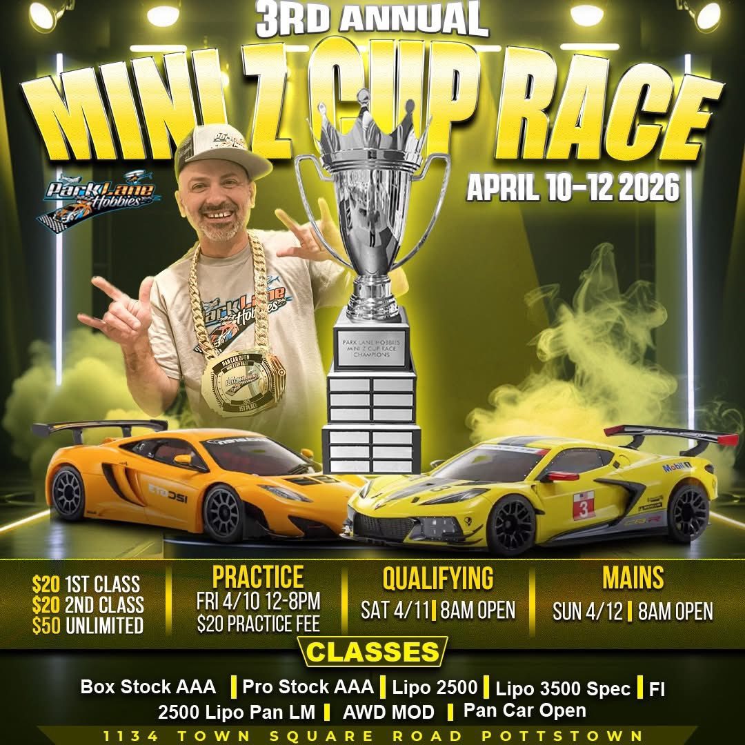 🚨Attn Mini Z Racers🚨 Registration is... - Park Lane Hobbies | Facebook
