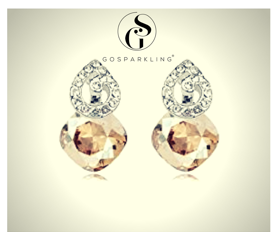 TRACYSWING Hot Sale Rose Gold Color Fashion Butterfly Bowknot Pearl Stud Earring