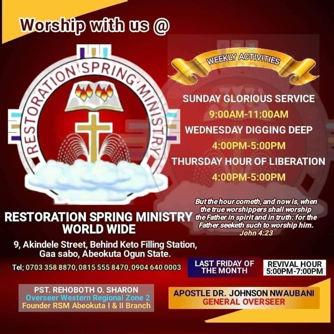 Restoration Spring Ministry-Worldwide