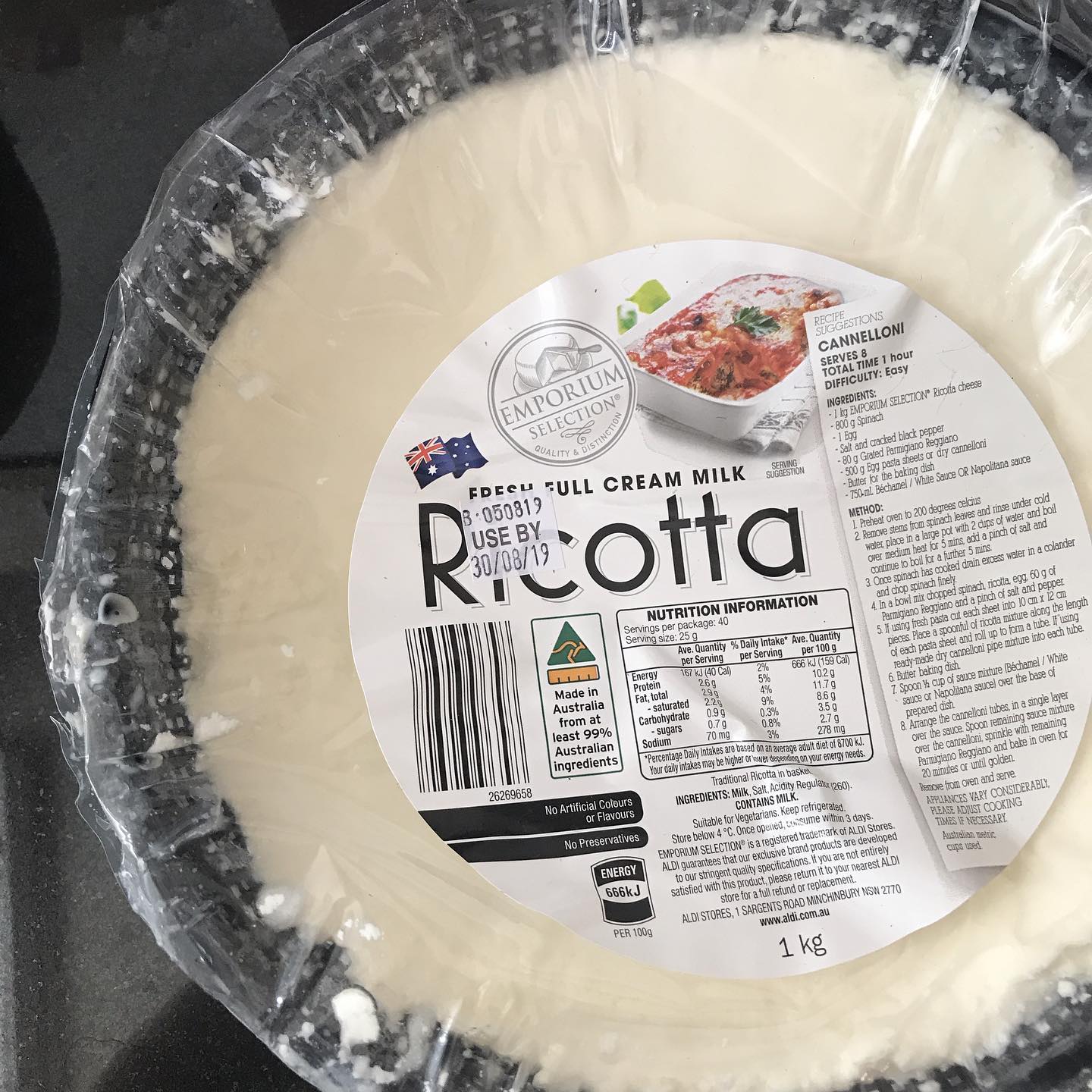 Aldi Lovers Australia - Love this fresh ricotta from Aldi (it’s about ...