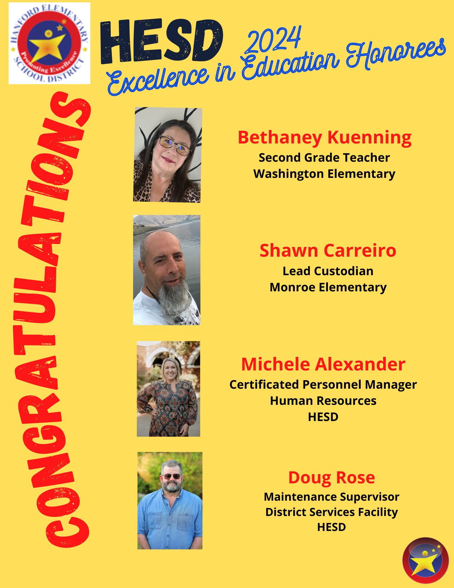 Congratulations to... - Hanford Elementary School District | Facebook