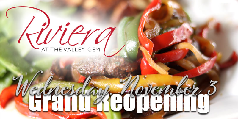 Major Riviera - We are very pleased to announce that the...