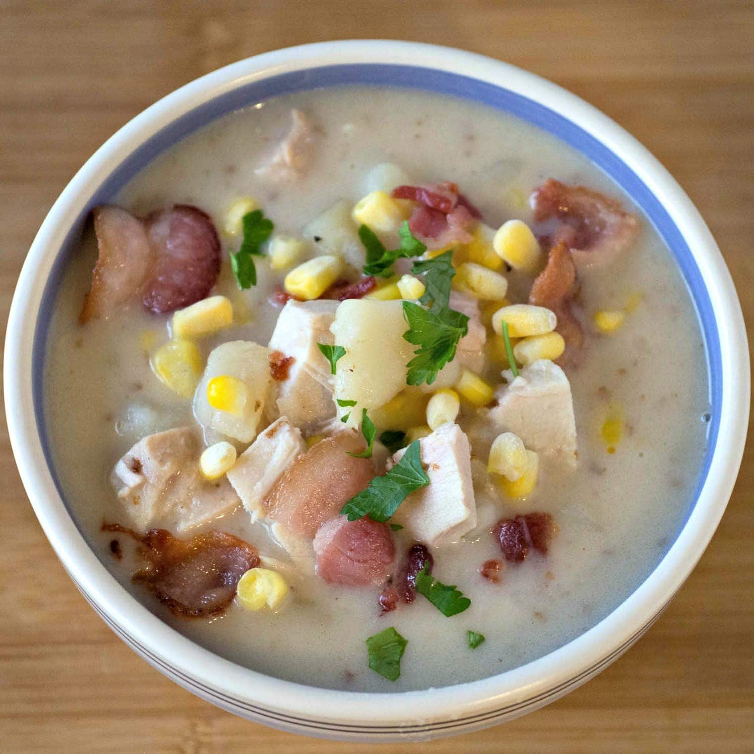 Recipes - This recipe for Turkey Corn Chowder is a delicious and quick ...