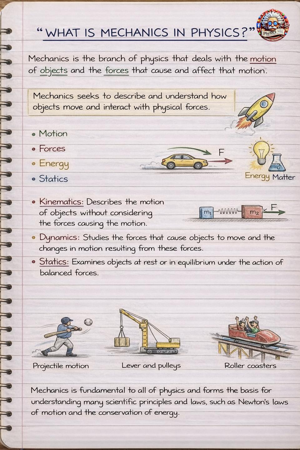 Physicscalculations - What is mechanics in physics | Facebook