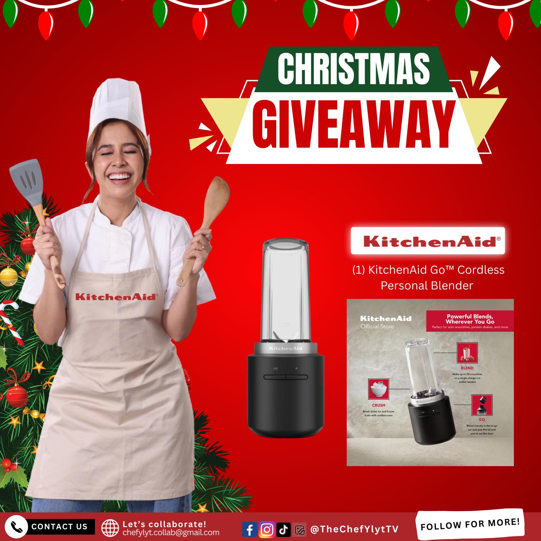The Chef - Chef Ylyt’s Christmas Give@way with KitchenAid Philippines ...