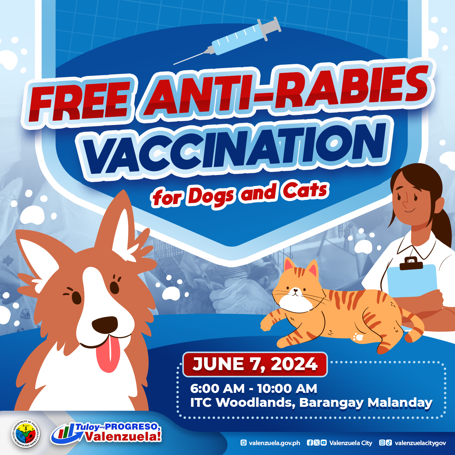 Valenzuela City - FREE Anti-Rabies Vaccine for your pets!... | Facebook