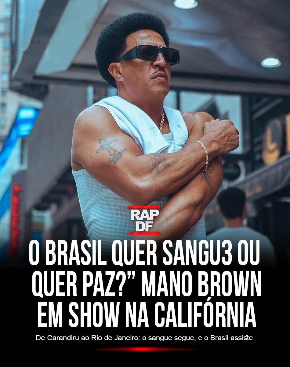 Rap - Durante o show dos Racionais MC’s na Califórnia (EUA), Mano Brown ...
