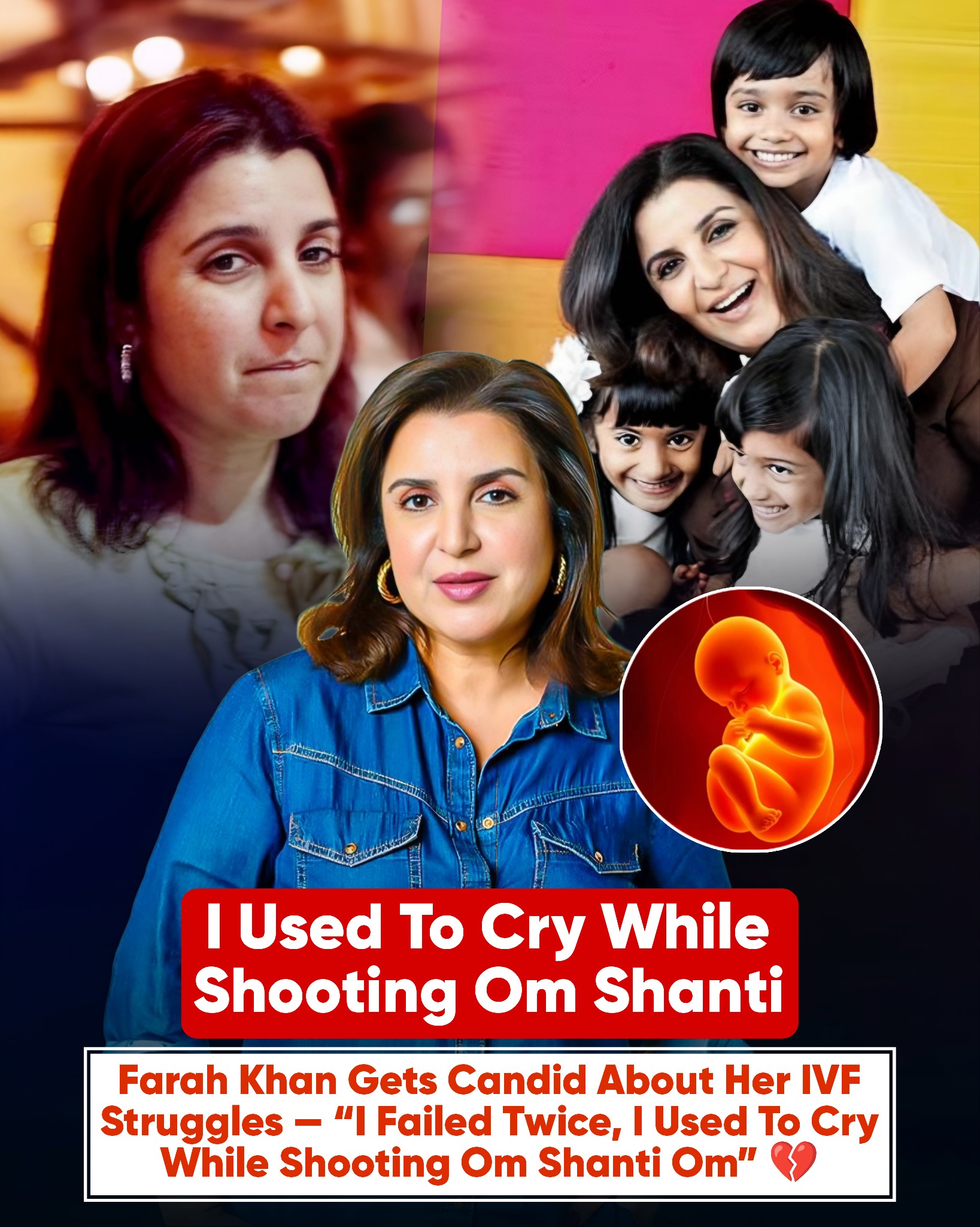 ENT - Farah Khan Opens Up On Her IVF Journey — “I Failed Twice… I Used ...