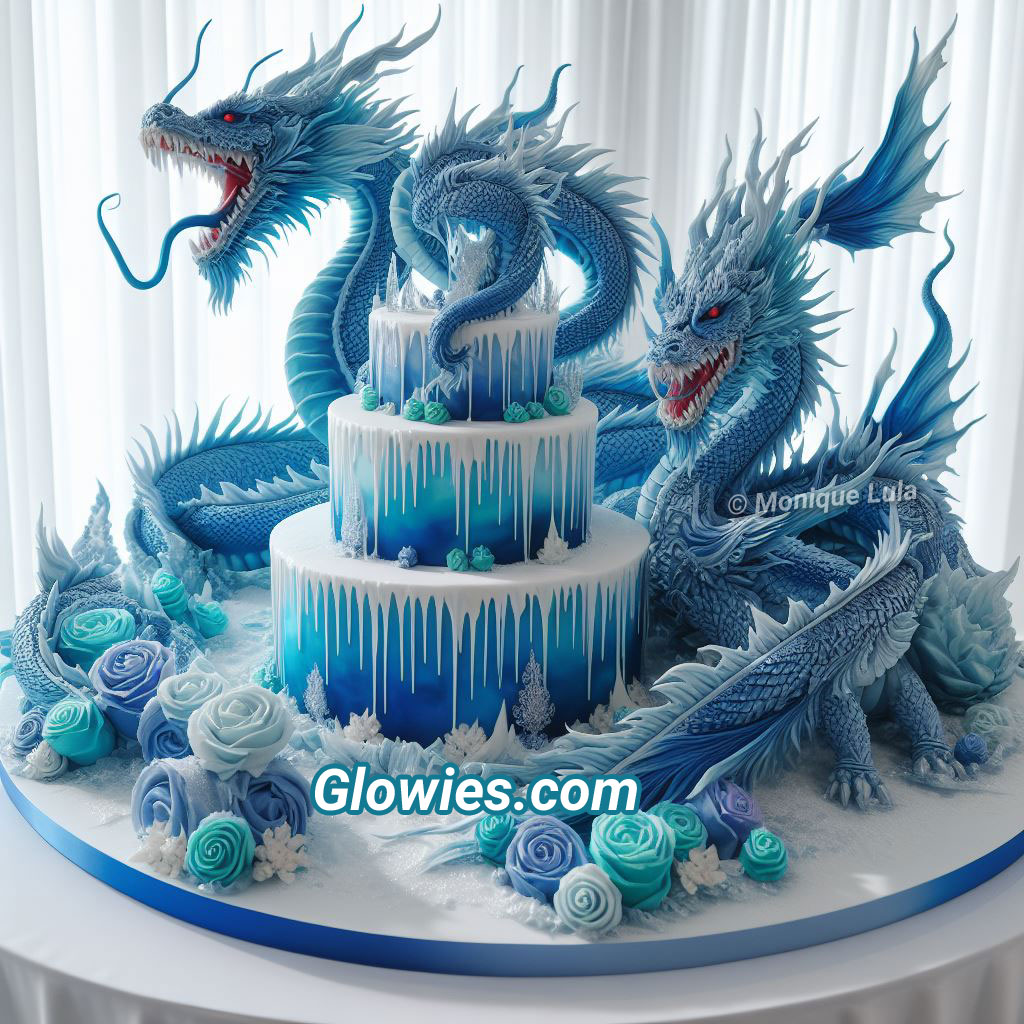 Dragon Wedding Cake - Glow Lockets by Monique Lula