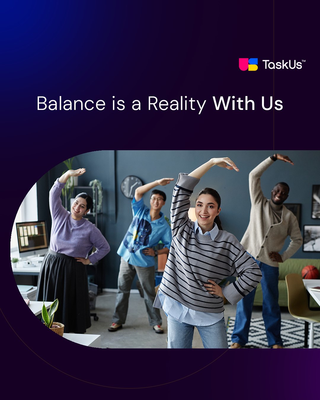 TaskUs - Our team doesn’t just talk about work-life... | Facebook
