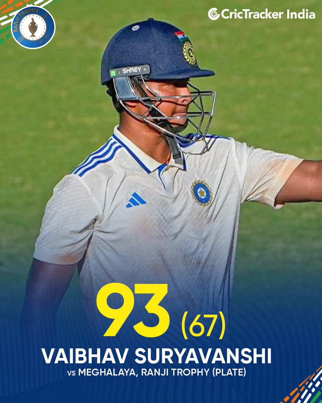 CricTracker - Vaibhav Suryavanshi missed out on becoming India's ...