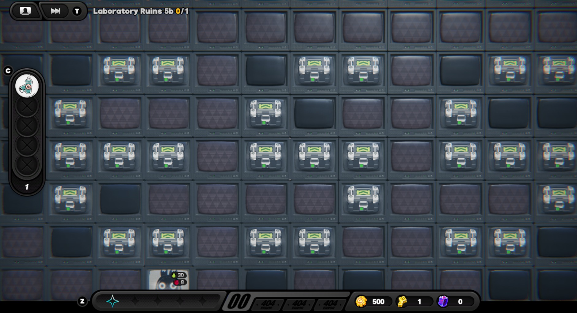 What does 'chessboard' and 'th' mean in Lab Ruins 4?