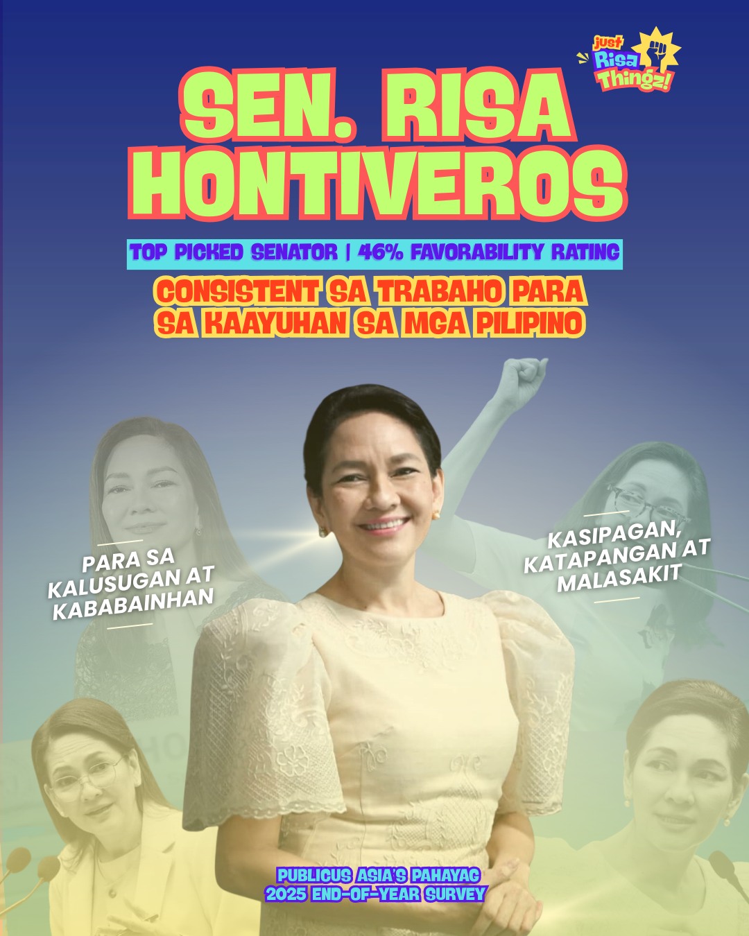 Just - 𝐒𝐄𝐍. 𝐑𝐈𝐒𝐀 𝐇𝐎𝐍𝐓𝐈𝐕𝐄𝐑𝐎𝐒: 𝐓𝐎𝐏 𝐒𝐄𝐍𝐀𝐓𝐎𝐑! Ang Publicus Asia nagpagawas ...