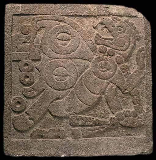 Arqueología - Monolito con la representación del dios Tláloc. La ...