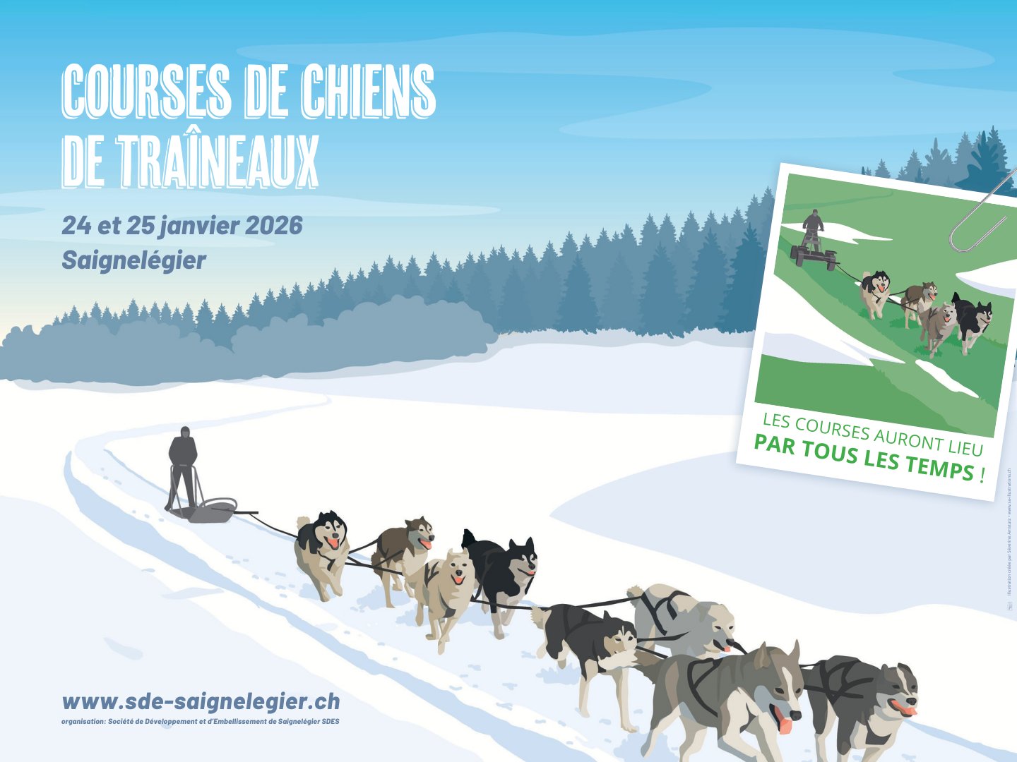Courses de chiens de traineaux 2026