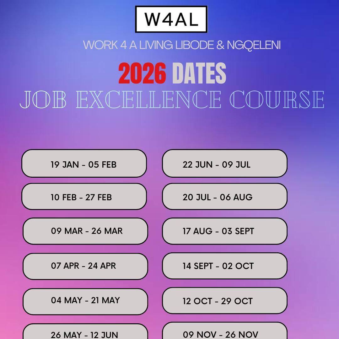 Work - ⚠️Libode and Ngqeleni JOBS AND SKILLS TRAINING CENTRE ‼️⚠️ Are ...