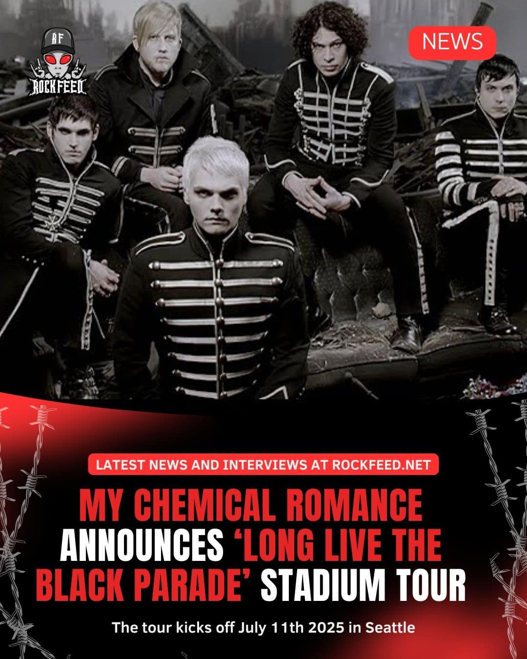 My Chemical Romance rumoured to release new album and tour in 2027
