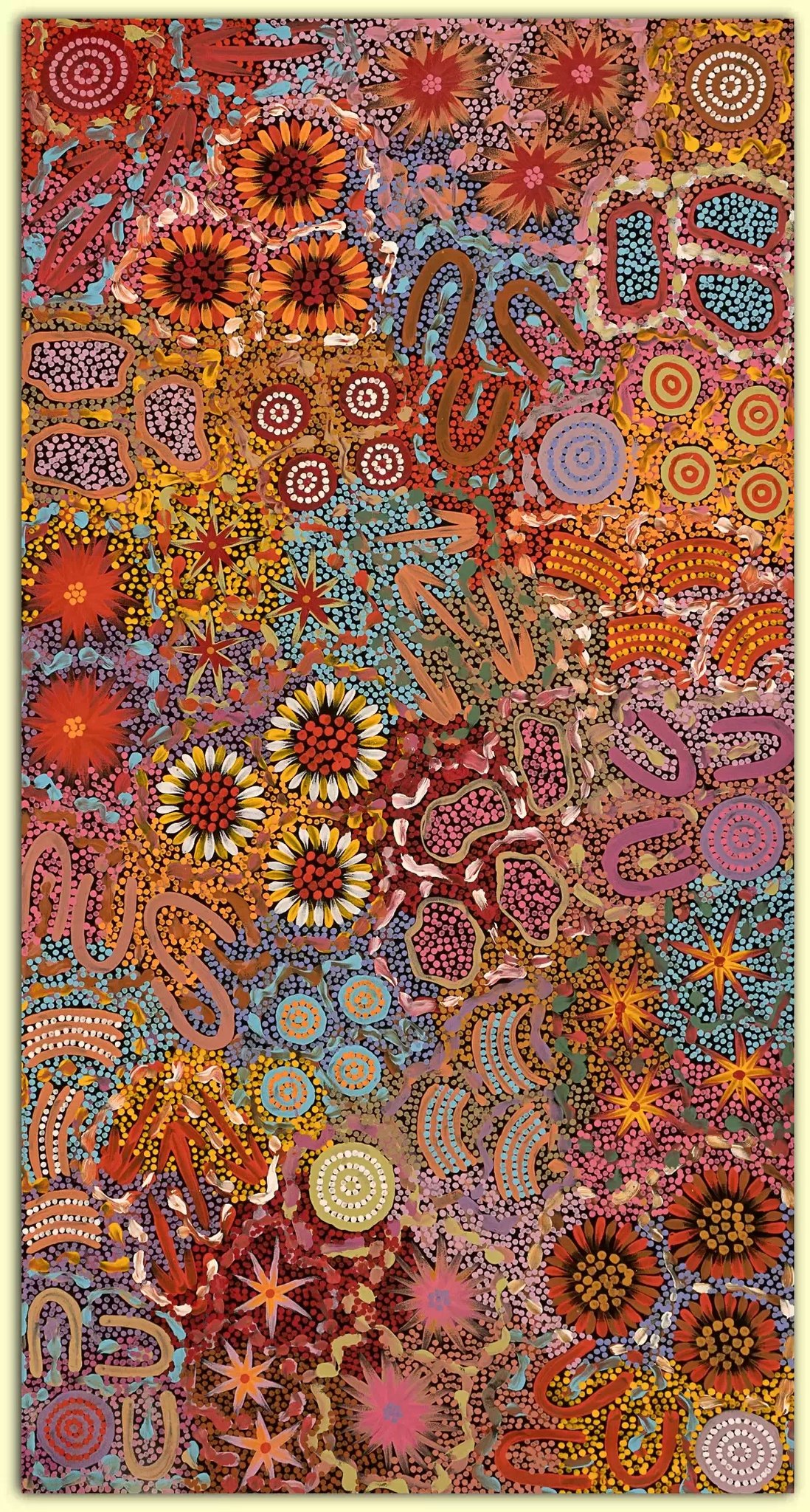 The bands of dots that sweep across Julie Nangala Robertson's
