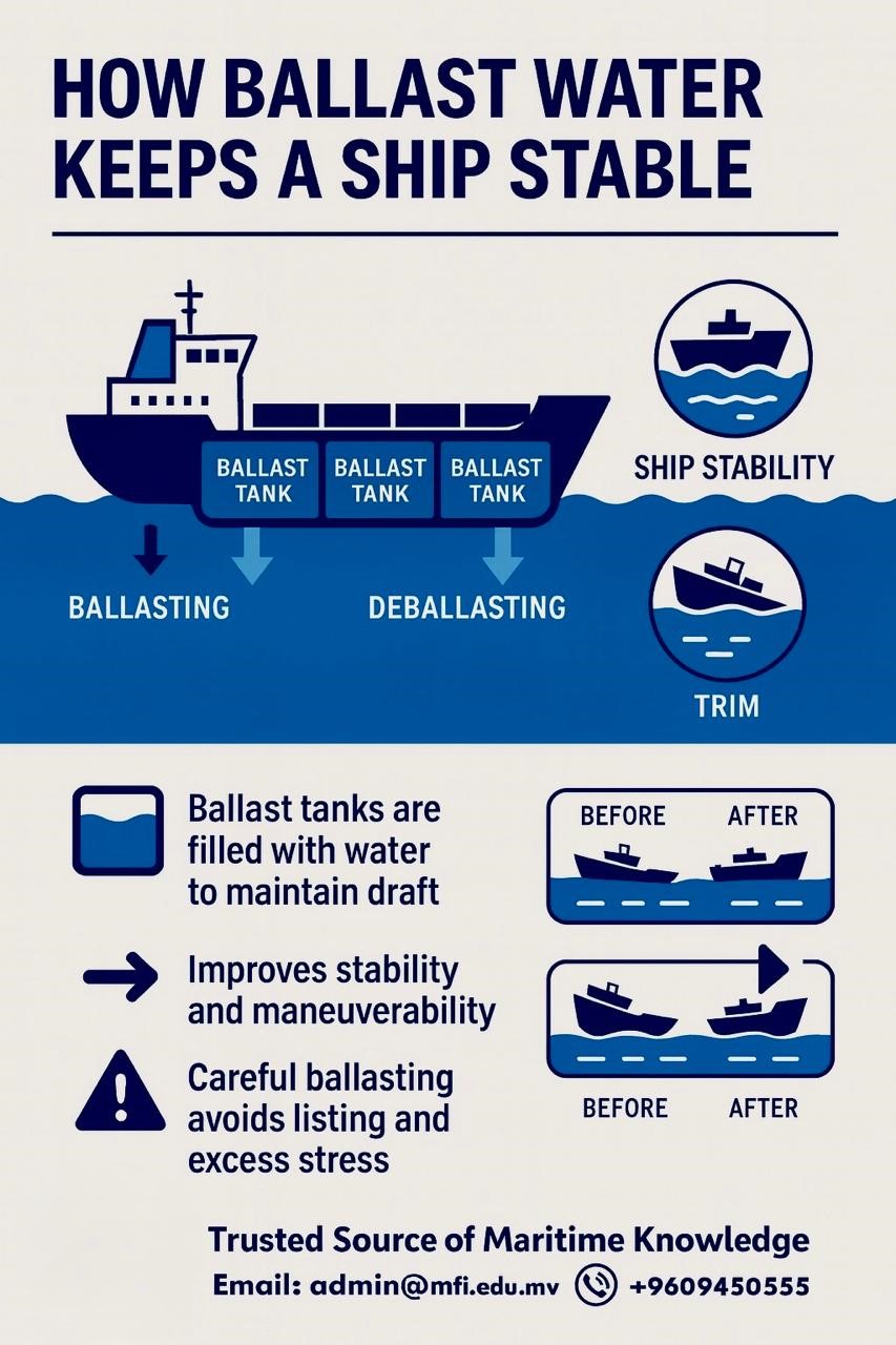 Maritime - ⚓ HOW BALLAST WATER KEEPS A SHIP STABLE 🌊 Ballast water is ...