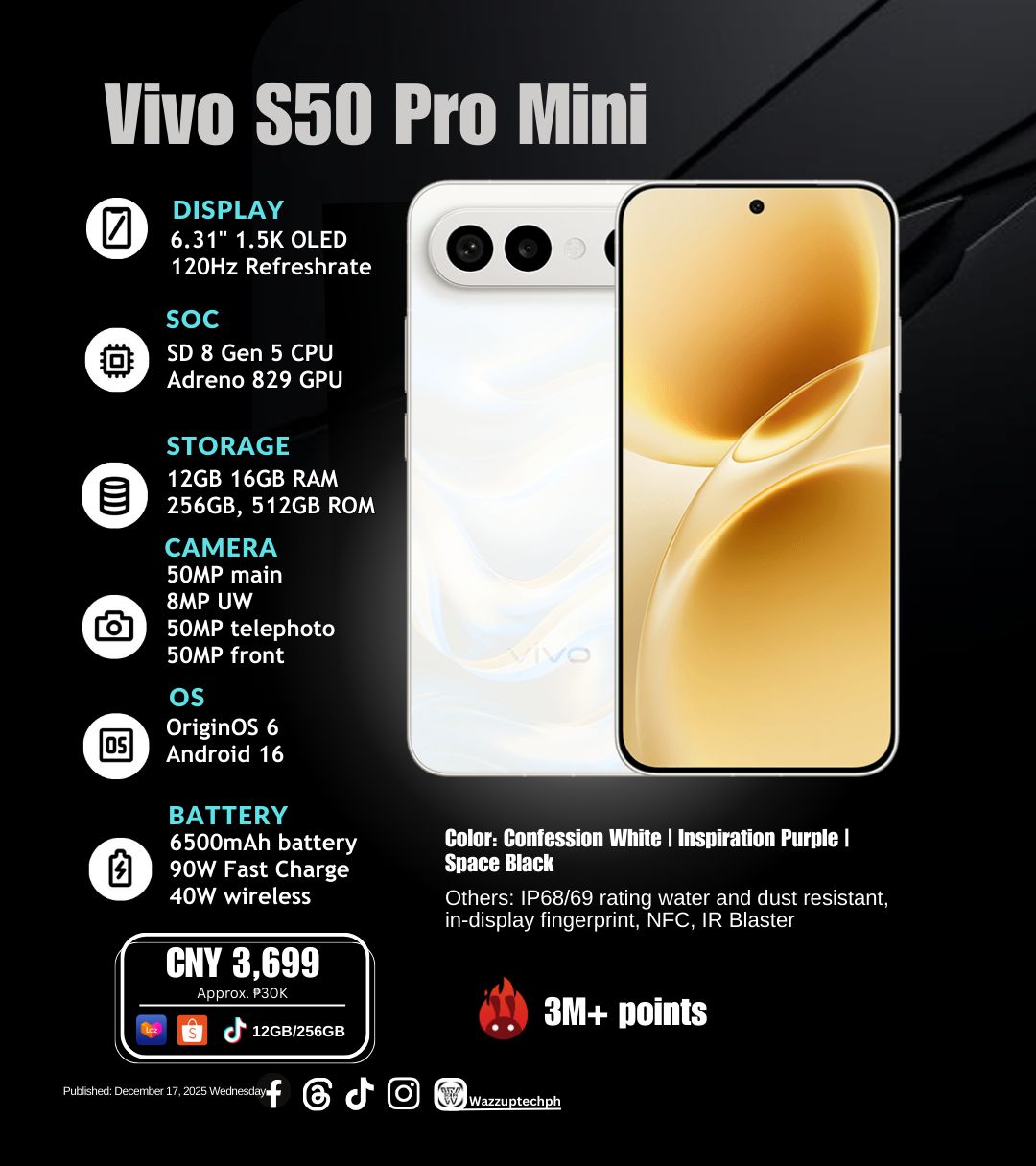 vivo S30 Pro mini with 6.31