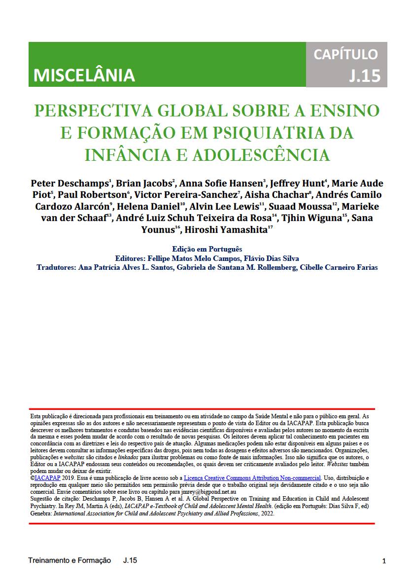 IACAPAP Textbook of Child and Adolescent Mental Health