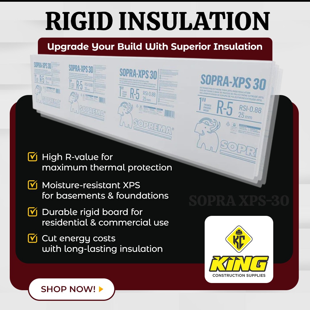 King - Build smarter with superior insulation! 🏗️ ️ Our SOPRA XPS-30 ...