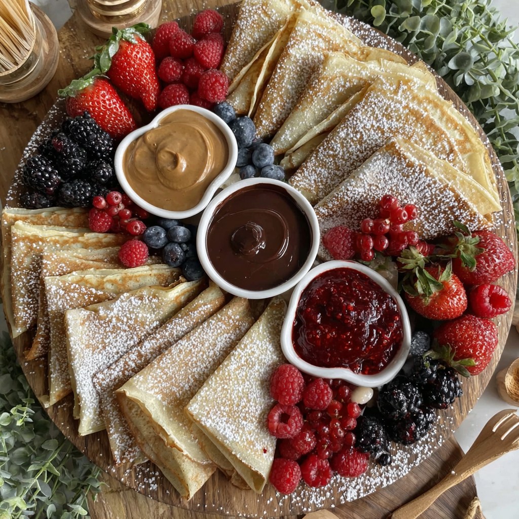 Grande - Crêpes sucrées aux fruits rouges et sauces gourmandes 👥 Nombre ...