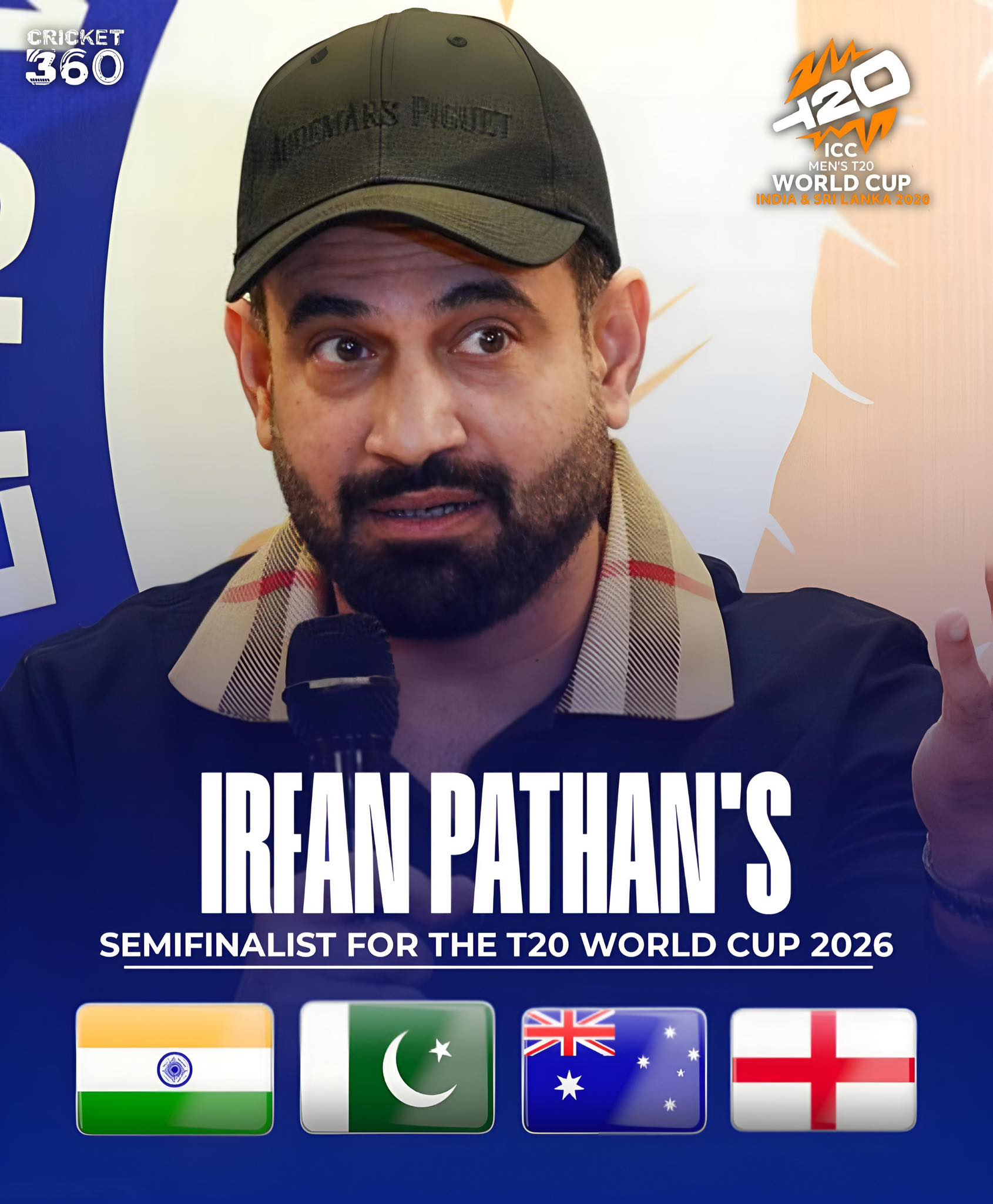 Cricket 360 - Irfan Pathan has picked Pakistan as one of... | Facebook