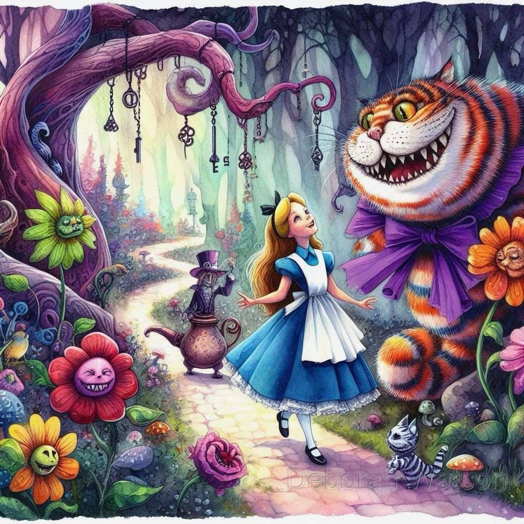 Pictured automated Alice by Jeff Noon, a sequel to Alice in Wonderland