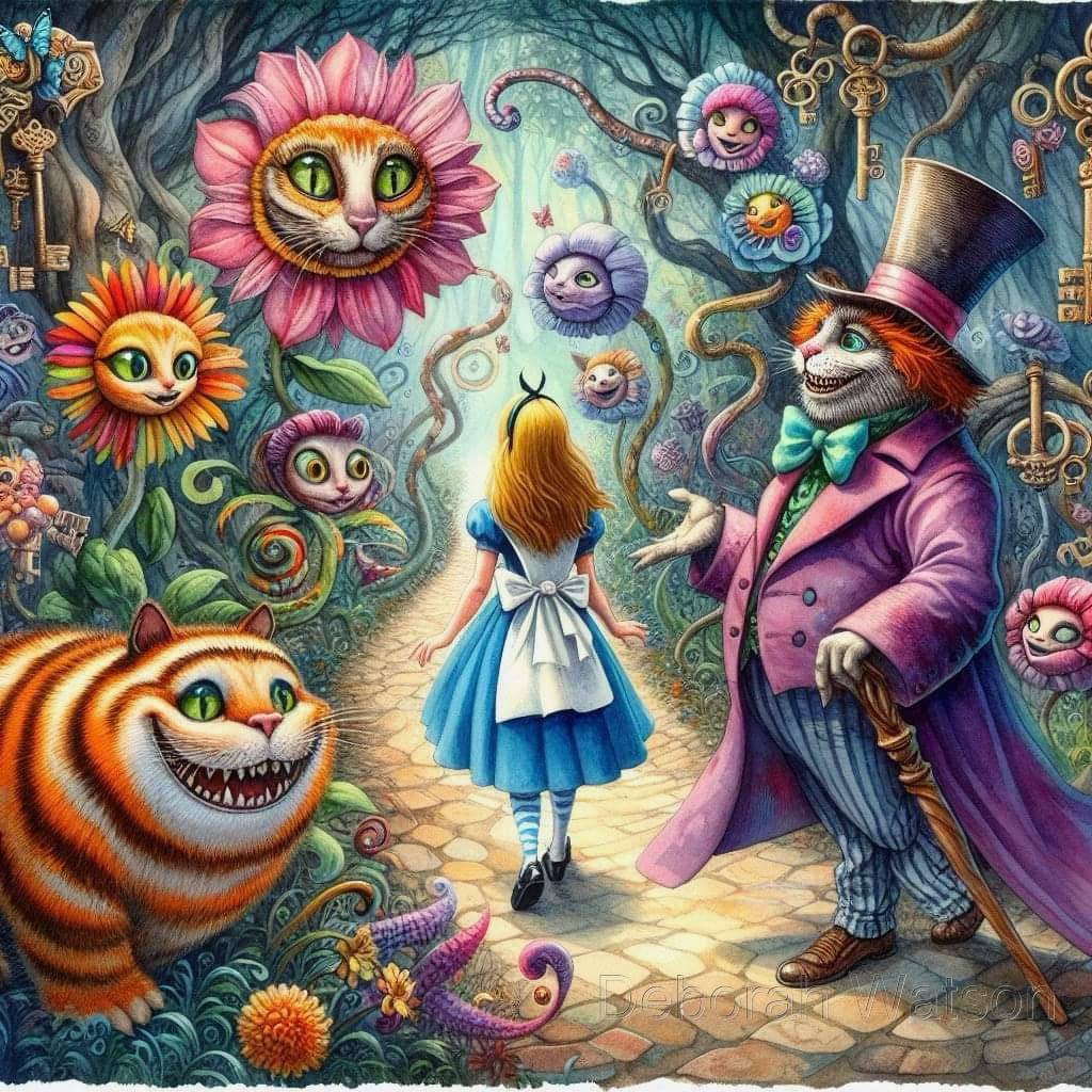 Pictured automated Alice by Jeff Noon, a sequel to Alice in Wonderland