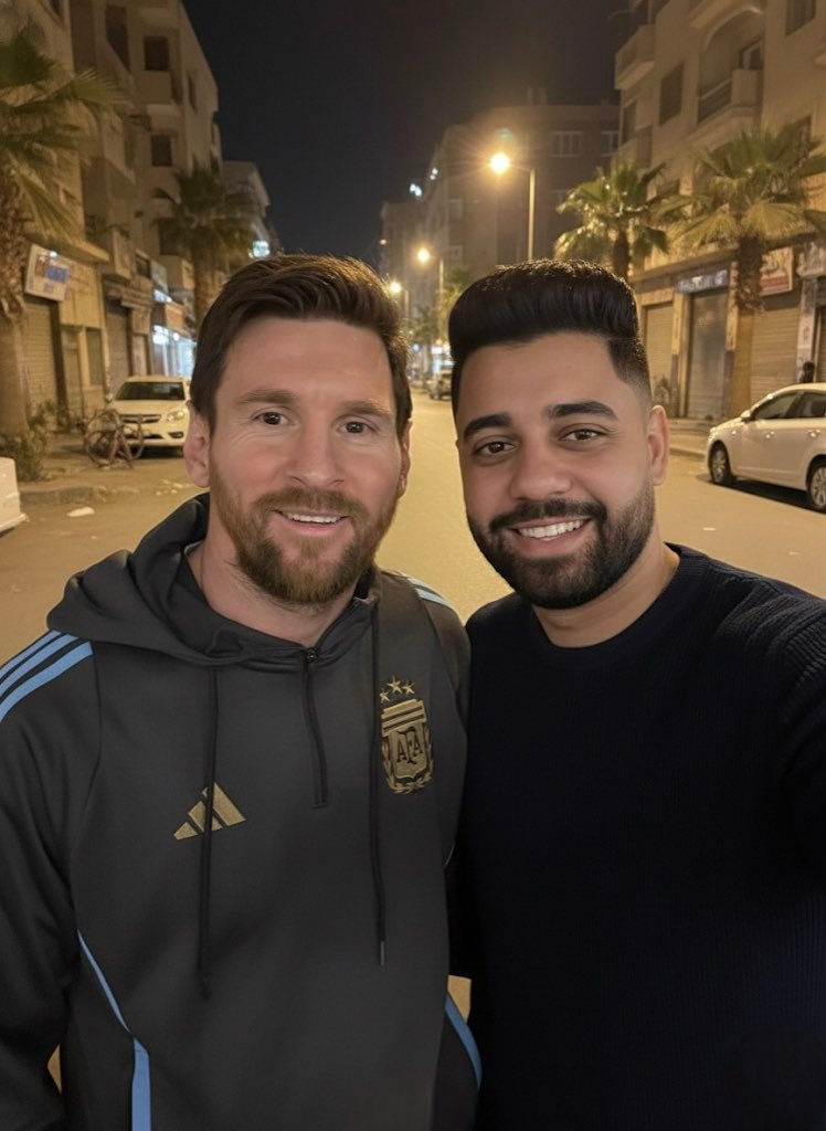 Khaled - Create an image that looks like a selfie taken with an iPhone ...