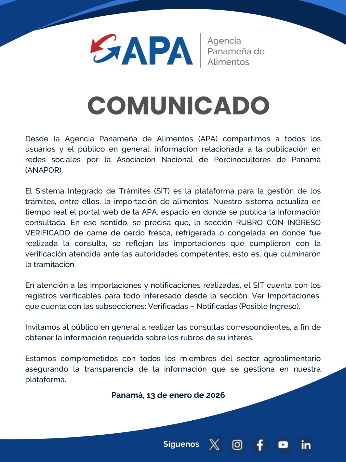 Agencia Panameña de Alimentos 