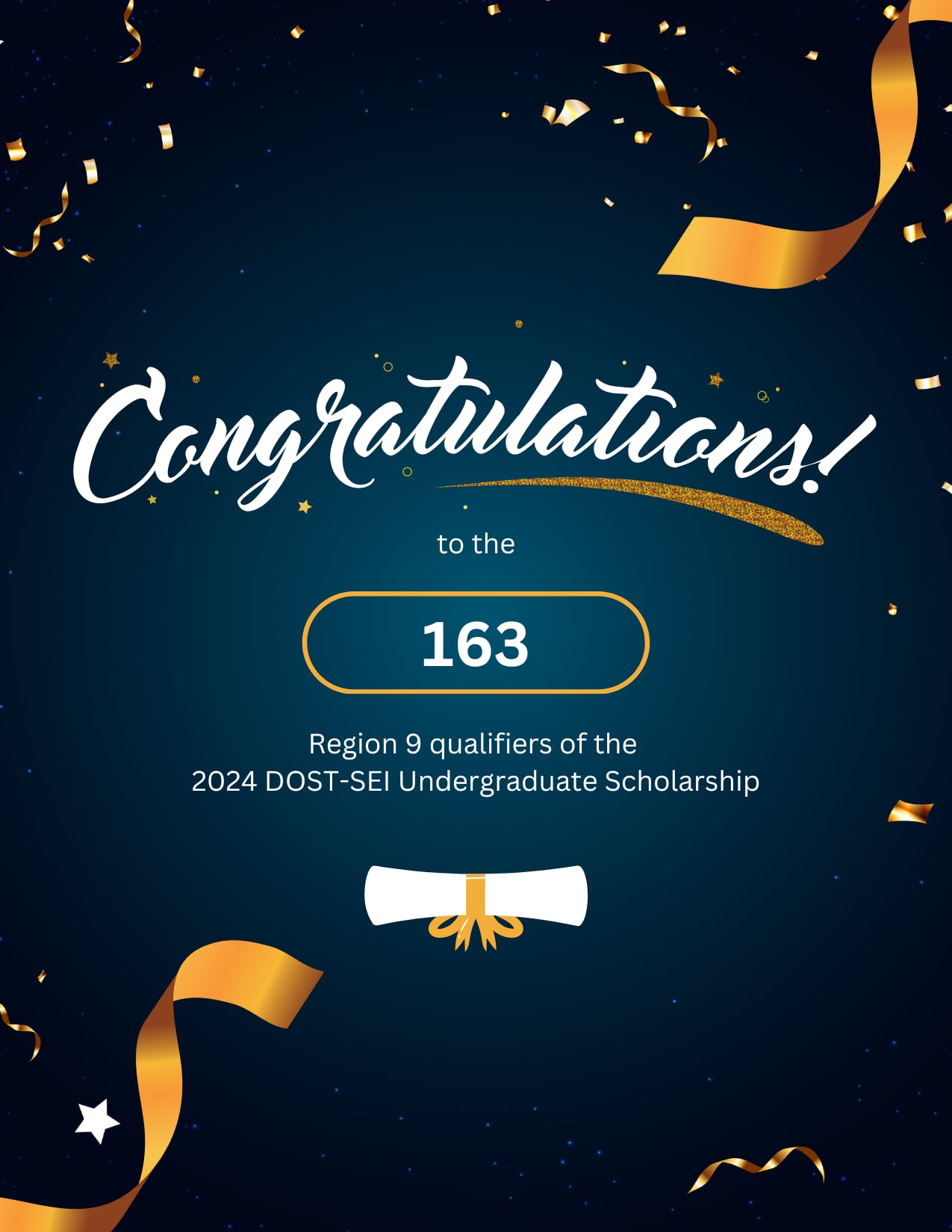Great news! 163 applicants... - DOST Regional Office No. IX | Facebook