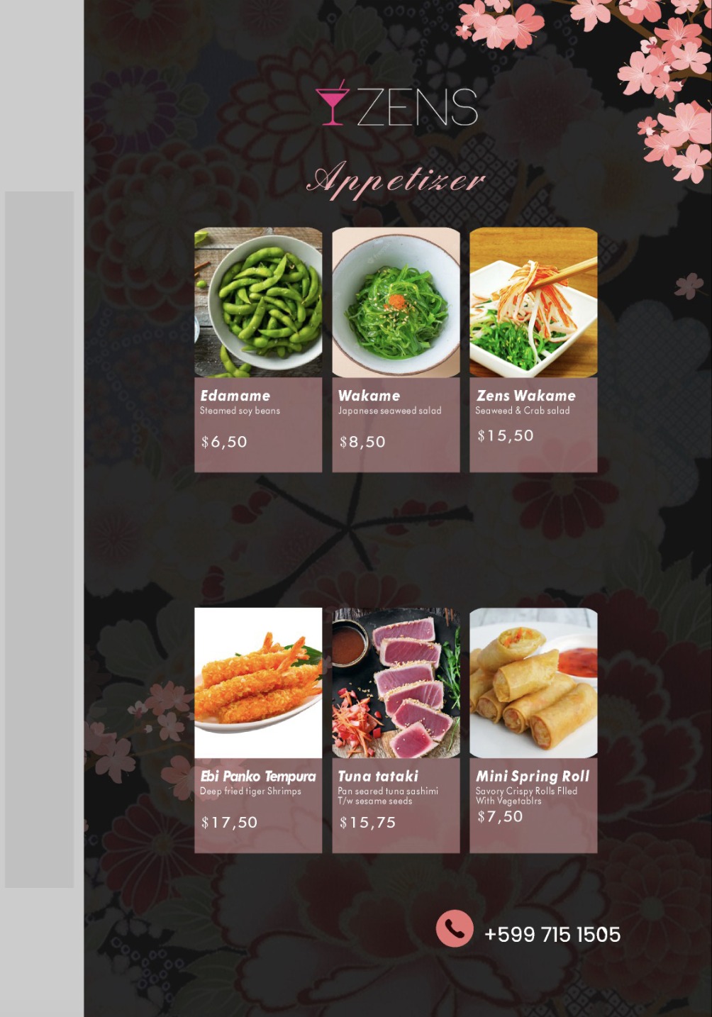NEW MENU Update ZENS RESTAURANT... - Zen's Bar & Cafe