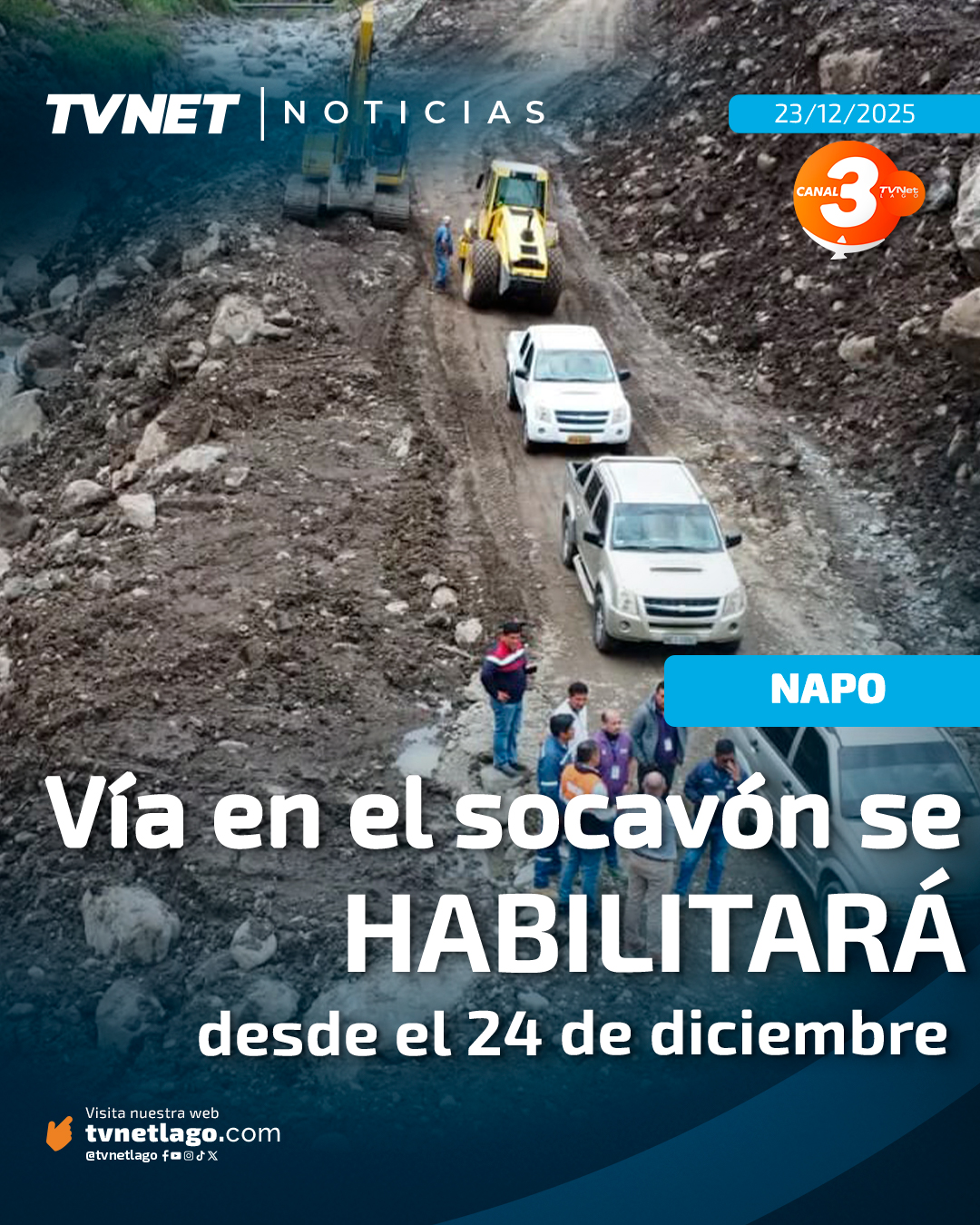 TvNet Lago - 𝐒𝐞 𝐡𝐚𝐛𝐢𝐥𝐢𝐭𝐚𝐫𝐚́ 𝐞𝐥 𝐩𝐚𝐬𝐨 𝐞𝐧 𝐞𝐥 𝐬𝐨𝐜𝐚𝐯𝐨́𝐧 𝐑𝐢́𝐨... | Facebook