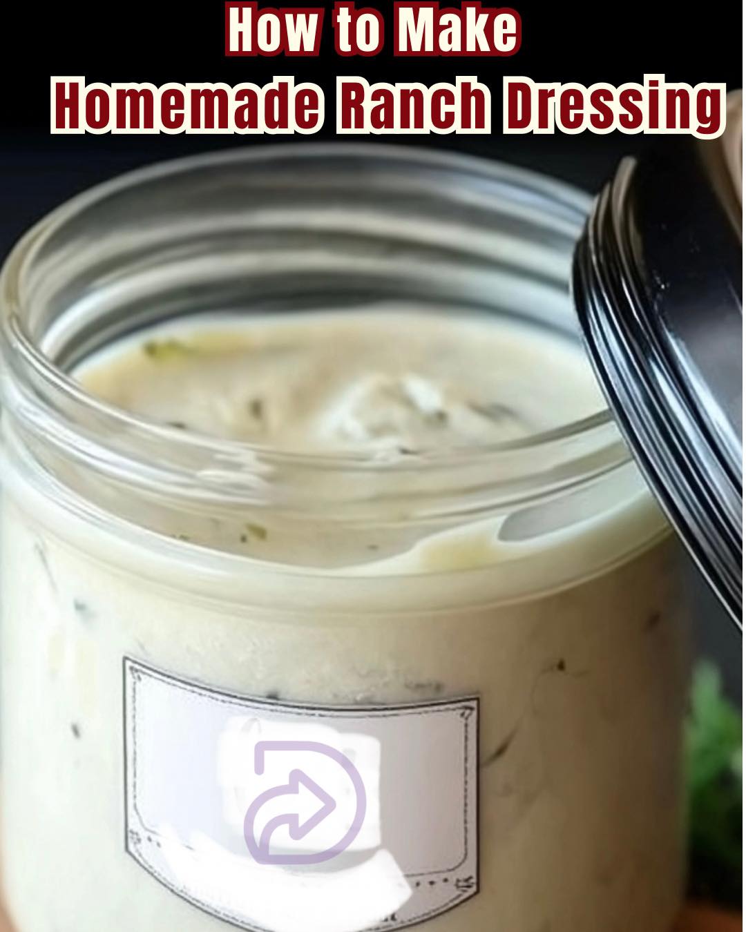 Budget - 🥗 Homemade Ranch Dressing 🥣💚 Fresh, creamy, and SO much better ...