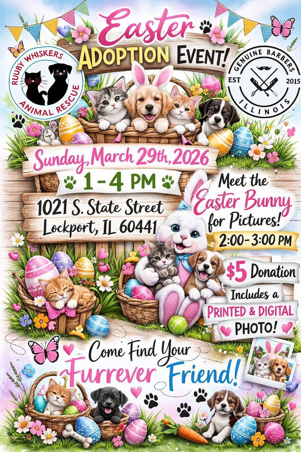 Adoption event with the Easter Bunny