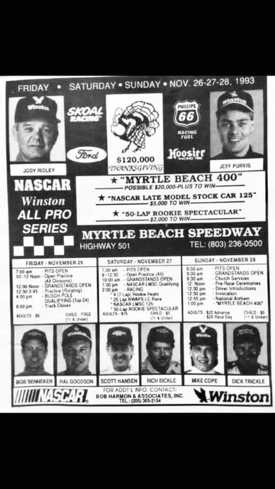 The Tri-State - On this date in 1993, Jody Ridley won the Myrtle Beach ...