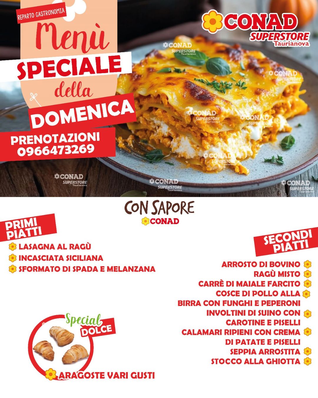 Conad - 🍽️ 𝐋𝐚 𝐝𝐨𝐦𝐞𝐧𝐢𝐜𝐚 𝐡𝐚 𝐮𝐧 𝐬𝐚𝐩𝐨𝐫𝐞 𝐬𝐩𝐞𝐜𝐢𝐚𝐥𝐞! 🍽️ 💯 Al 𝐂𝐨𝐧𝐚𝐝 𝐒𝐮𝐩𝐞𝐫𝐬𝐭𝐨𝐫𝐞 ...