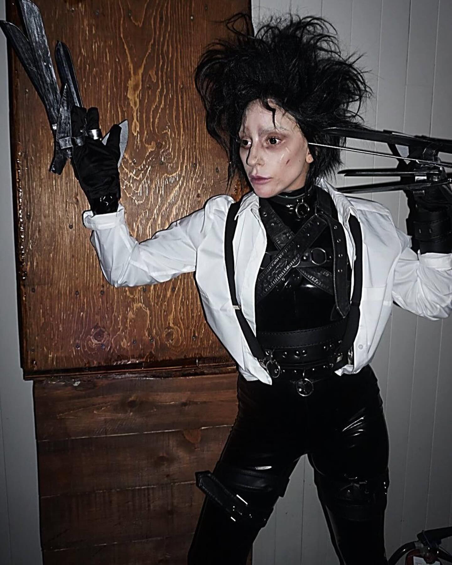 lady gaga dressed normal for halloween Gaga's costumes over the years have been memorable. Which one is your favorite? attr:spaghetti-straps