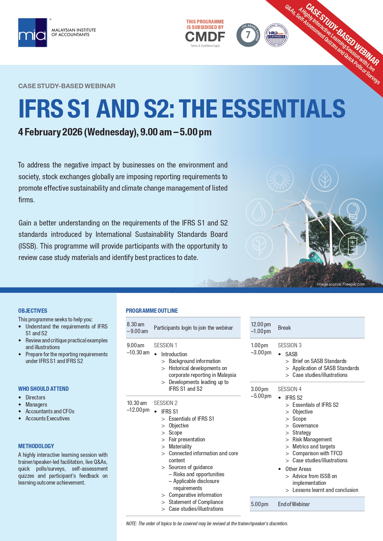 Upcoming Webinar hosted by MIA Sarawak Regional Office! IFRS S1 and S2 ...