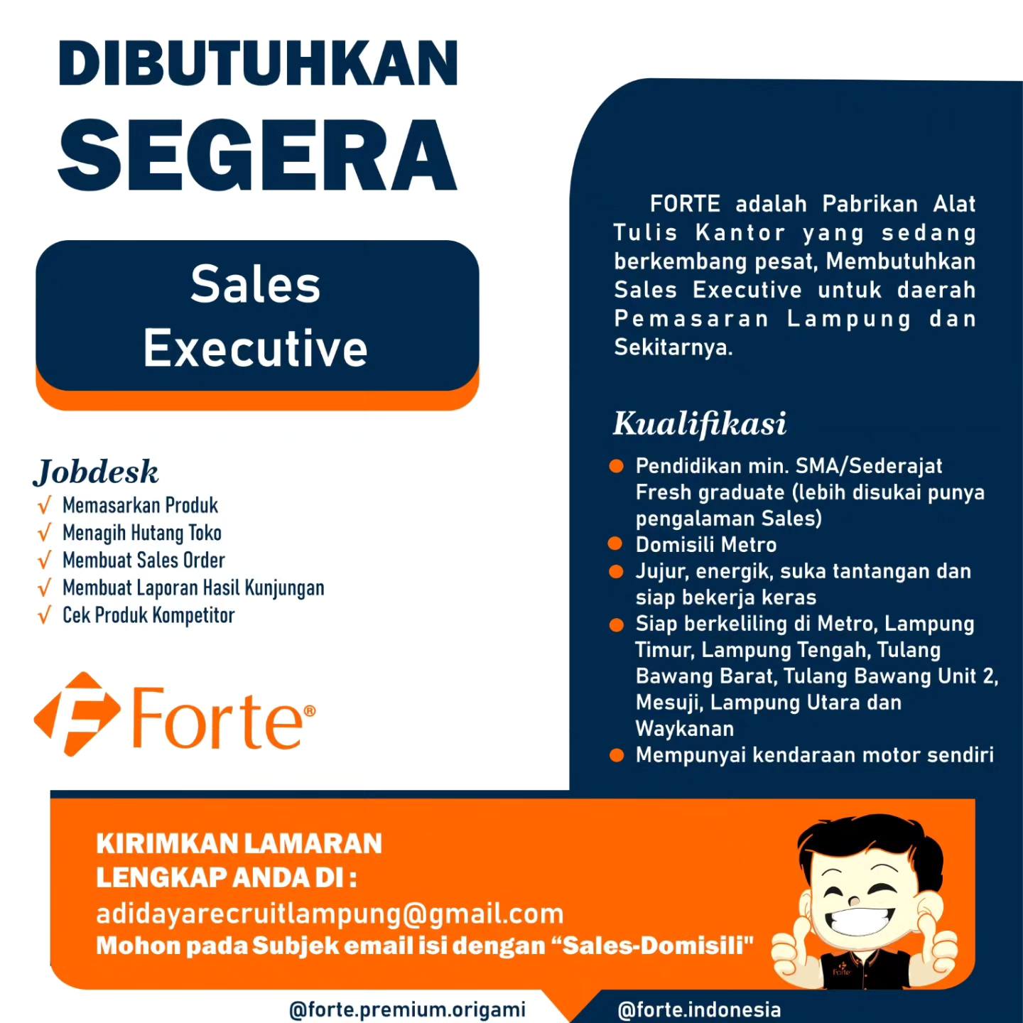 PT Adidaya Andalan Asia (FORTE) adalah... - Lowongan Lampung | Facebook