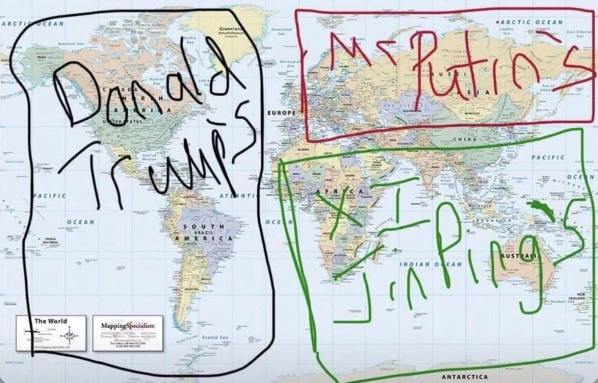Map of the world. - AI Generated Nonsense | Facebook