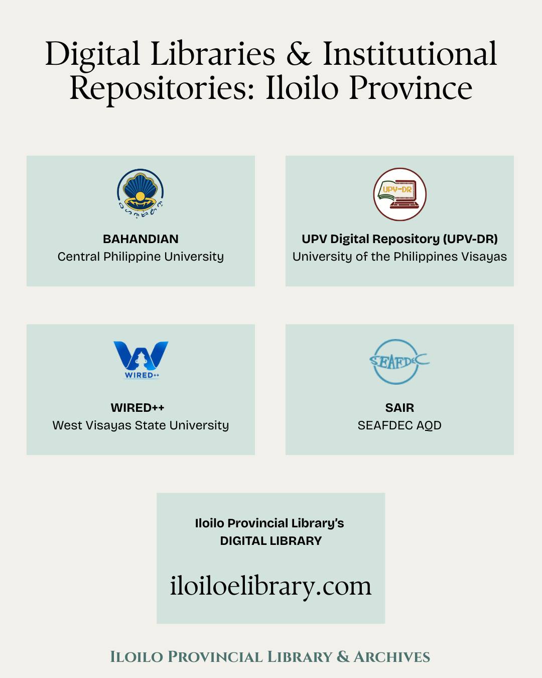 Iloilo - Did you know that libraries in Iloilo Province have their own ...