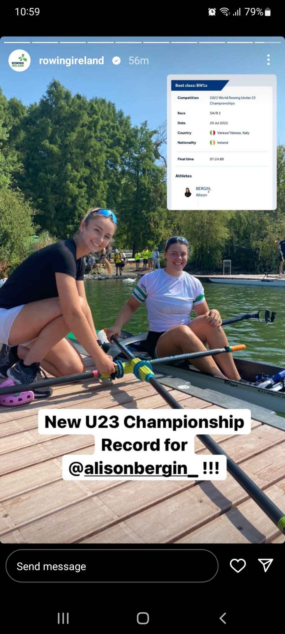 Congratulations to Alison Bergin,... - Fermoy Rowing Club | Facebook