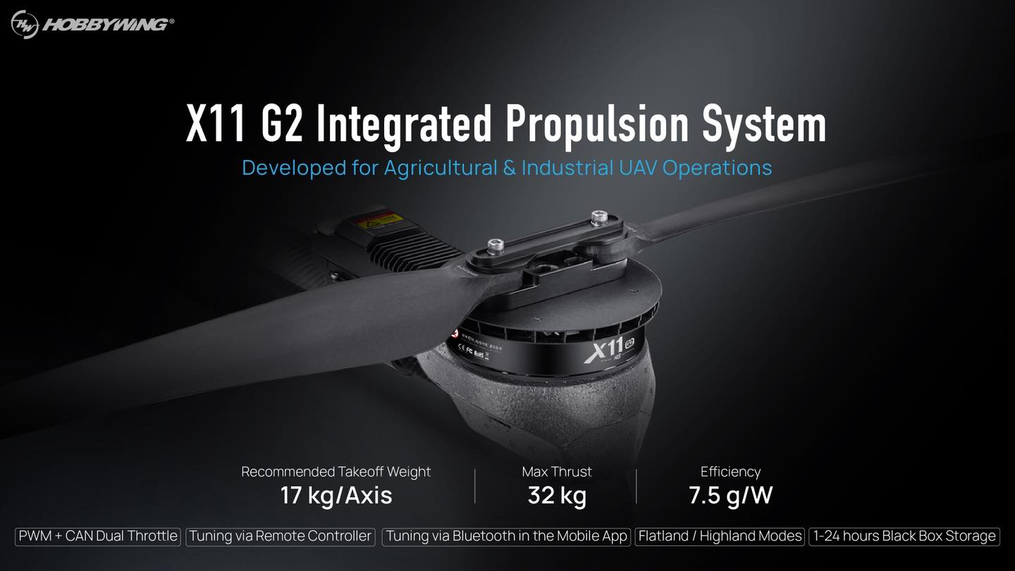 Meet HOBBYWING X11 G2... - Hobbywing UAV Propulsion System | Facebook
