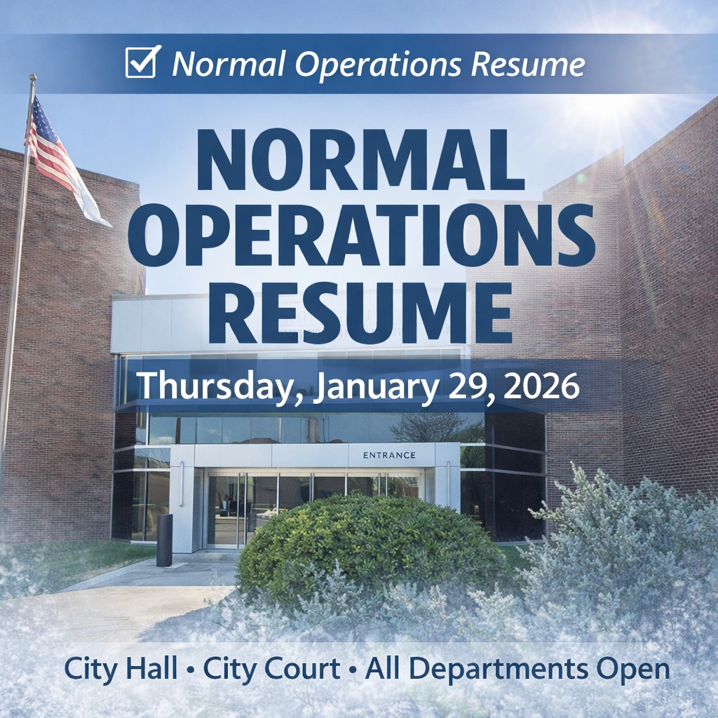 Bossier - Normal Operations Resume Tomorrow The City of Bossier City ...