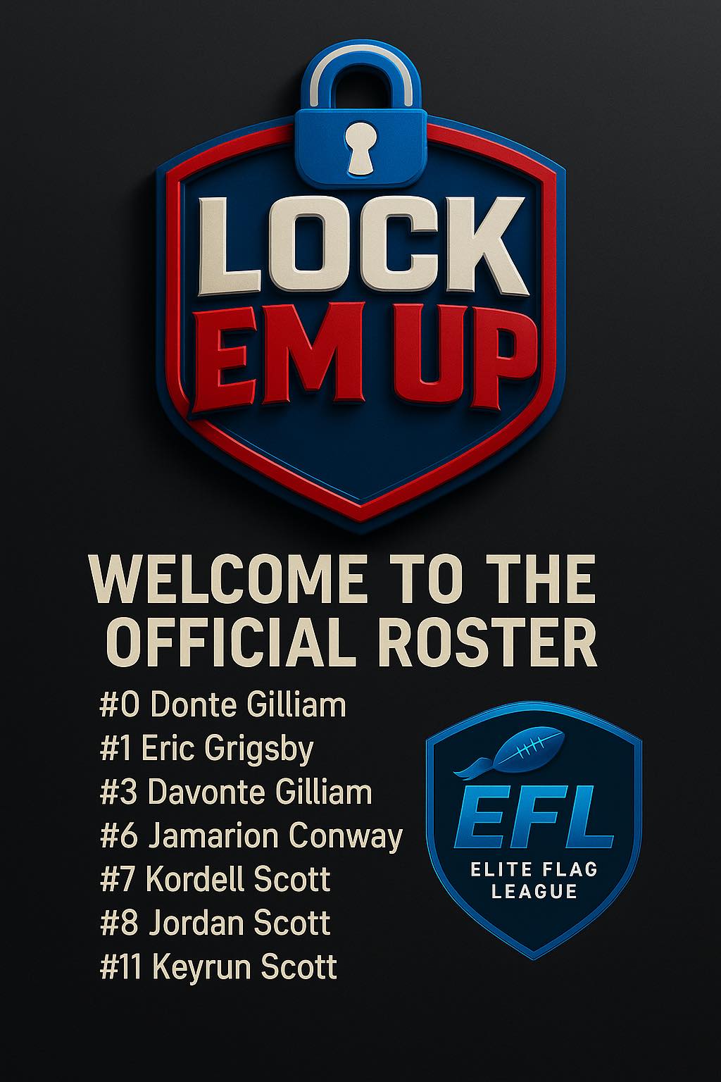 Elite - 🚨 WELCOME TO THE OFFICIAL ROSTER! 🚨 Introducing the LOCK EM UP ...
