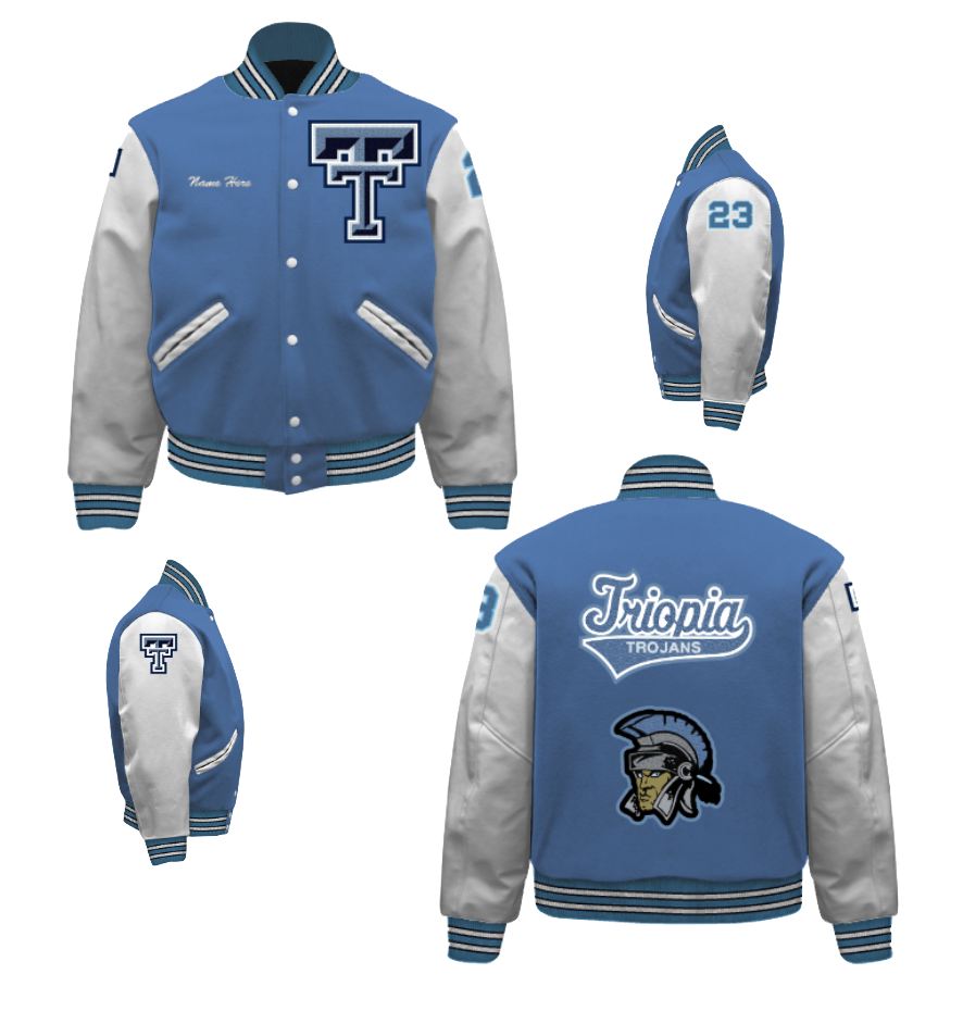 Triopia High School varsity letter jacket ordering